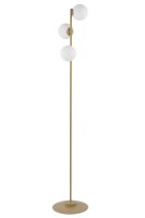 Lampadaire moderne or métal verre boule G9 160 cm...