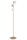 Lampadaire moderne or m&eacute;tal verre boule G9 160 cm de haut