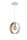 Lampe &agrave; suspendre moderne blanc or E27 jusqu&agrave; 1 m de suspension
