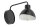 Applique noire Blanc Métal H:19 cm E27 stylé