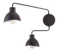 Applique murale multi-flamme Noir Blanc E27 H:44 cm...