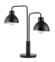 Lampe de table Lire en m&eacute;tal E27 2 flammes 48 cm...