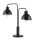 Lampe de table Lire en métal E27 2 flammes 48 cm décoratif