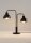 Lampe de table Lire en métal E27 2 flammes 48 cm décoratif
