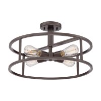 Plafonnier PEROY Bronze Ø46cm à raccourcir...