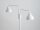 Lampadaire 2 flammes Blanc Métal Lire E27 162 cm de haut