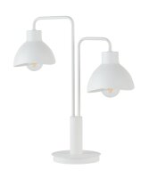 Petite lampe de table Blanc Métal E27 48 cm Moderne