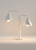 Petite lampe de table Blanc Métal E27 48 cm Moderne