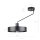 Plafonnier noir métal Abat-jour Ø8 cm E27 Retro