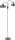 Lampadaire noir en m&eacute;tal grand 174 cm E27 design r&eacute;tro