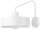 Applique r&eacute;tro Blanc M&eacute;tal Abat-jour &Oslash;25 cm rond E27