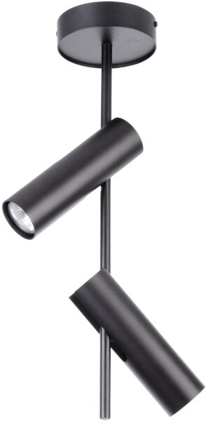 Spot de plafond GU10 noir métal flexible H:55 cm