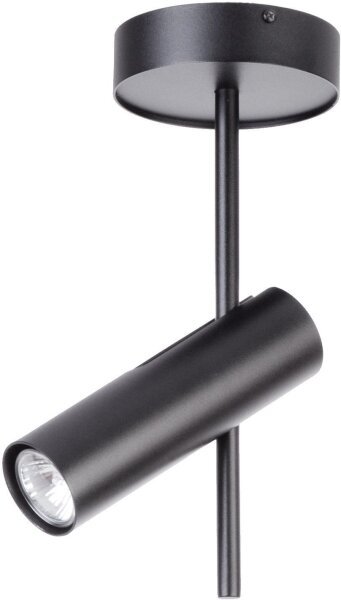 Spot de plafond GU10 noir métal flexible H:55 cm
