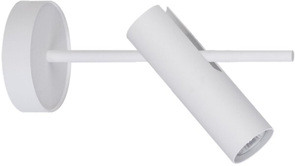 Spot mural intérieur métal blanc GU10 L:28 cm orientable