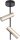 Spot de plafond flexible m&eacute;tal noir or GU10 2 flammes
