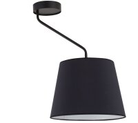 Plafonnier noir m&eacute;tal plastique E27 confortable