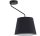 Plafonnier noir m&eacute;tal plastique E27 confortable