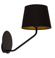 Applique noire cuivre m&eacute;tal H:34 cm faible...