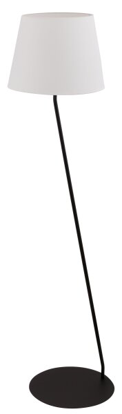 Lampadaire design noir blanc métal plastique 151 cm