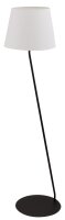Lampadaire design noir blanc m&eacute;tal plastique 151 cm