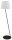 Lampadaire design noir blanc m&eacute;tal plastique 151 cm