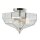 Plafonnier HESU Nickel &Oslash;32cm 2xE27 Lampe design