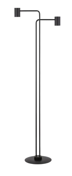 Lampadaire noir Cylindre 162 cm E27 frappant