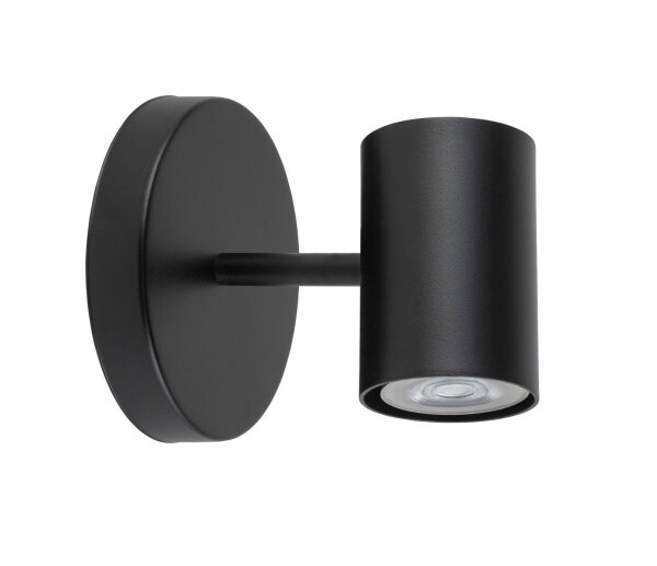 Petite applique Noir Métal L:10 cm E27 Moderne