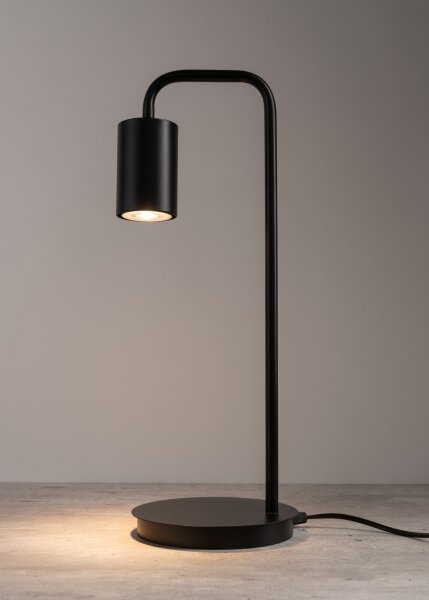 Lampe de table noir métal accentué GU10 46 cm Lire