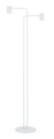 Lampadaire Blanc Métal Lire moderne 162 cm 2 flammes