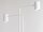 Lampadaire Blanc Métal Lire moderne 162 cm 2 flammes