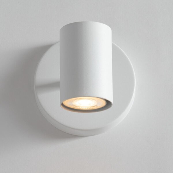Applique blanche Métal Cylindre L:10 cm GU10 étroit