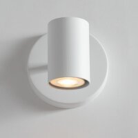 Applique blanche Métal Cylindre L:10 cm GU10...