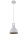 Industrial Lampe &agrave; suspendre m&eacute;tal blanc or &Oslash;15 cm rond
