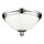 Plafonnier LORIN Blanc Nickel &Oslash;33cm Lampe de couloir