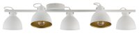 Lampe à suspendre industrielle blanc or...