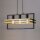 Lampe à suspendre décorative métal noir or G9 52 cm de long
