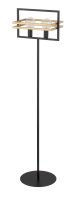M&eacute;tal Lampadaire Noir Or Lire E27 grand 162 cm