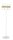 Grand lampadaire Blanc Or Moderne 162 cm 2 flammes