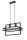Suspension moderne noir métal E27 2 flammes