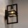 Petite lampe murale métal noir décoratif E27 H:31 cm