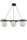 Kugel Lampe suspendue bois m&eacute;tal verre G9 faible &eacute;blouissement