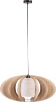 Tissu Lampe à suspendre Beige Chêne à...
