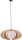 Tissu Lampe &agrave; suspendre Beige Ch&ecirc;ne &agrave; faible &eacute;blouissement E27 ronde