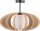 Plafonnier Ch&ecirc;ne Bois Tissu Beige E27 &Oslash;51 cm grand