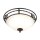 Plafonnier ANOUK Noir &Oslash;37cm 2xE27 Lampe