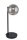 Lampe de chevet Noir Gris Verre Boule 44 cm Lumi&egrave;re de lecture