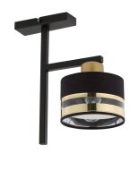 Lampe de plafond m&eacute;tal plastique L:15 cm E27...