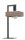 Lampe de table noir bois lecture petit 45 cm confortable