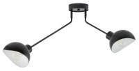 Grand plafonnier noir blanc L:104 cm d&eacute;coratif